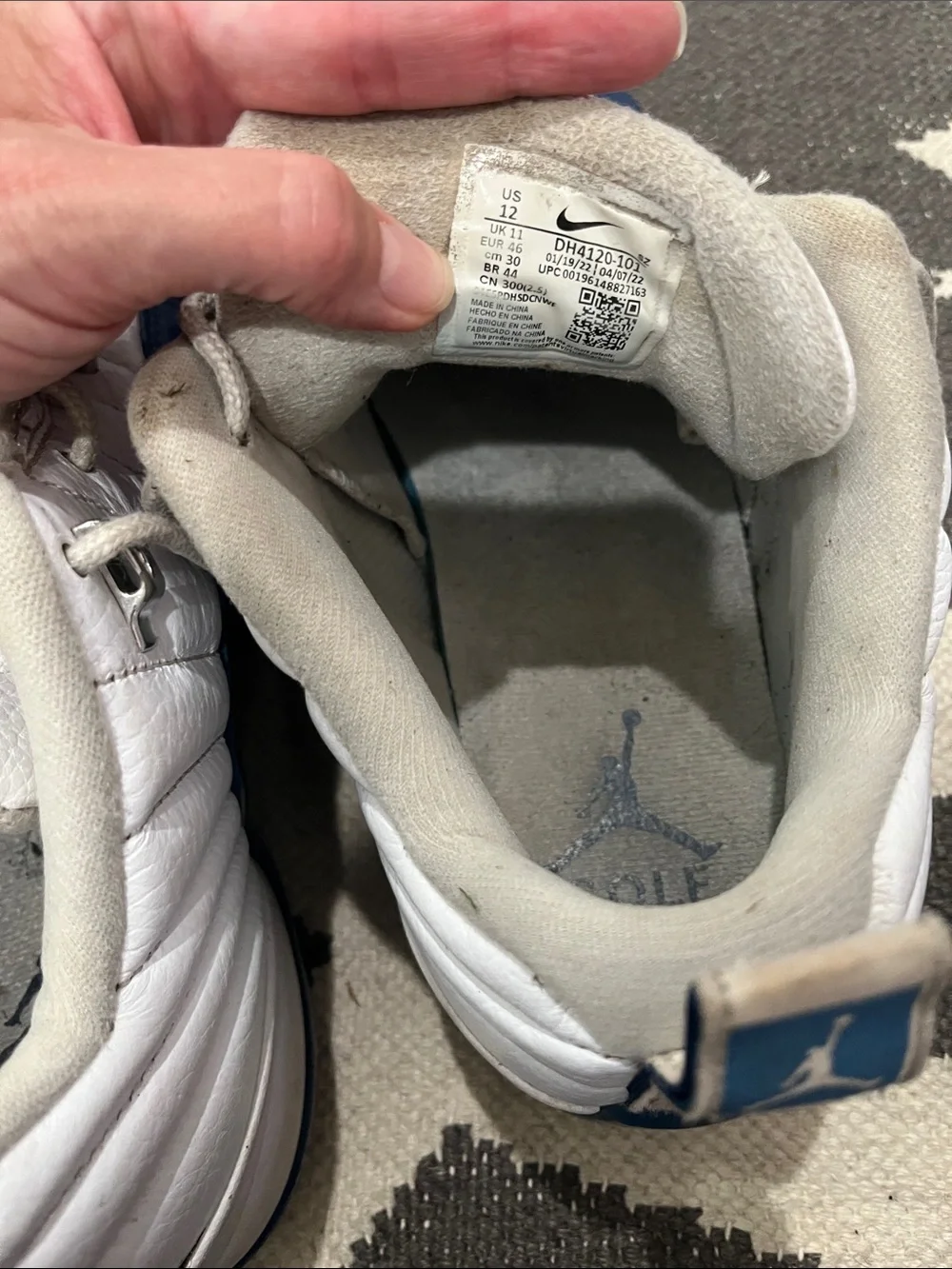 Jordan Golf Shoes - White & Navy